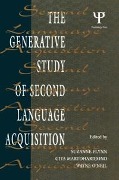 Cover-Bild zum Titel 'The Generative Study of Second Language Acquisition' von ''