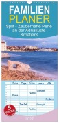 Cover-Bild zum Titel 'Familienplaner 2027 - Split - Zauberhafte Perle an der Adriaküste Kroatiens mit 5 Spalten (Wandkalender, 21 x 45 cm) CALVENDO' von 'Drachenkind-Fotografie'
