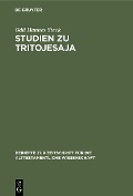 Studien zu Tritojesaja - Odil Hannes Steck