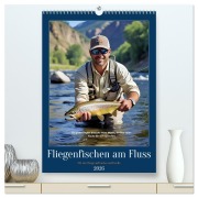 Cover-Bild zum Titel 'Fliegenfischen am Fluss (hochwertiger Premium Wandkalender 2026 DIN A2 hoch), Kunstdruck in Hochglanz' von 'Torsten Irmer'