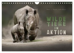 Cover-Bild zum Titel 'WILDE TIERE IN AKTION (Wandkalender 2026 DIN A4 quer), CALVENDO Monatskalender' von 'Heinz Schmidbauer'