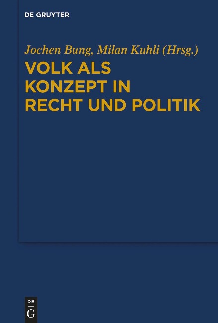 Volk als Konzept in Recht und Politik - 