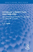 Cover-Bild zum Titel 'A Calendar of British Taste from 1600-1800' von 'E. F. Carritt'