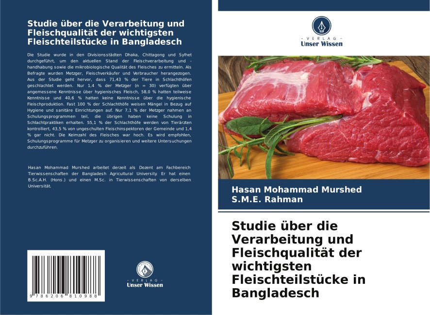 Studie über die Verarbeitung und Fleischqualität der wichtigsten Fleischteilstücke in Bangladesch - Hasan Mohammad Murshed, S. M. E. Rahman