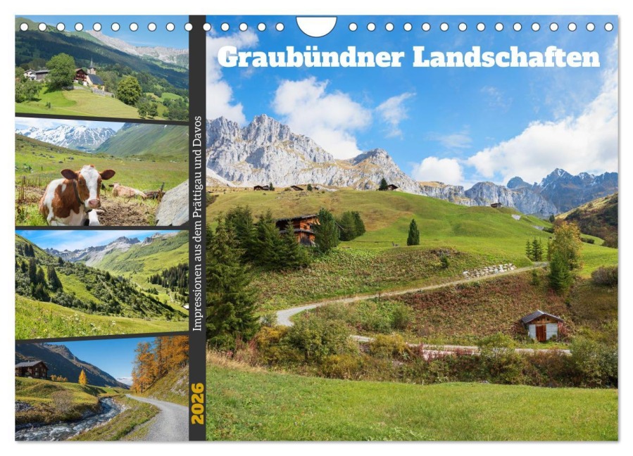 Graubündner Landschaften (Wandkalender 2026 DIN A4 quer), CALVENDO Monatskalender - SusaZoom SusaZoom