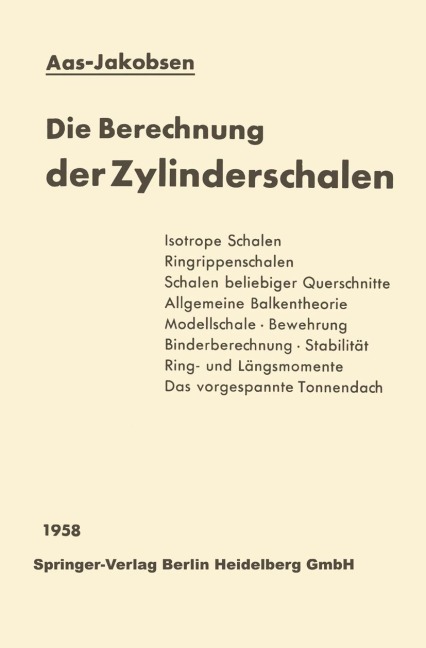 Die Berechnung der Zylinderschalen - Andreas Aas-Jakobsen