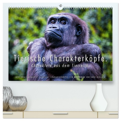 Tierische Charakterköpfe (hochwertiger Premium Wandkalender 2025 DIN A2 quer), Kunstdruck in Hochglanz - Ingo Gerlach