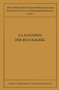 Cover-Bild zum Titel 'Der Ricci-Kalkül' von 'J. A. Schouten'