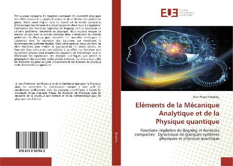 Eléments de la Mécanique Analytique et de la Physique quantique - Jean Roger Bogning