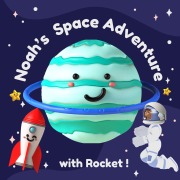 Cover-Bild zum Titel 'Noah's Space Adventure with Rocket!' von 'Natasha Jacobs'