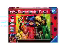 Cover-Bild zum Titel 'Kinderpuzzle 100 XXL Teile - Ladybug auf Mission' von ''