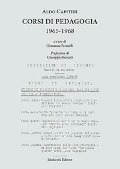 Cover-Bild zum Titel 'Corsi di pedagogia 1965-1968' von 'Aldo Capitini'