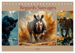 Cover-Bild zum Titel 'Regards Sauvages - Rencontres au c¿ur du monde sauvage (Calendrier de bureau 2026 DIN A5 vertical), CALVENDO calendrier mensuel' von 'Babett Paul - Babetts Bildergalerie'