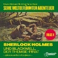 Cover-Bild zum Titel 'Sherlock Holmes und Blackwell, der Themse-Pirat (Seine weltberühmten Abenteuer, Folge 4)' von 'Arthur Conan Doyle, Edward Graham'