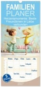 Cover-Bild zum Titel 'Familienplaner 2027 - Herzensmomente. Beste Freundinnen in Liebe verbunden mit 5 Spalten (Wandkalender, 21 x 45 cm) CALVENDO' von 'Rose Hurley'