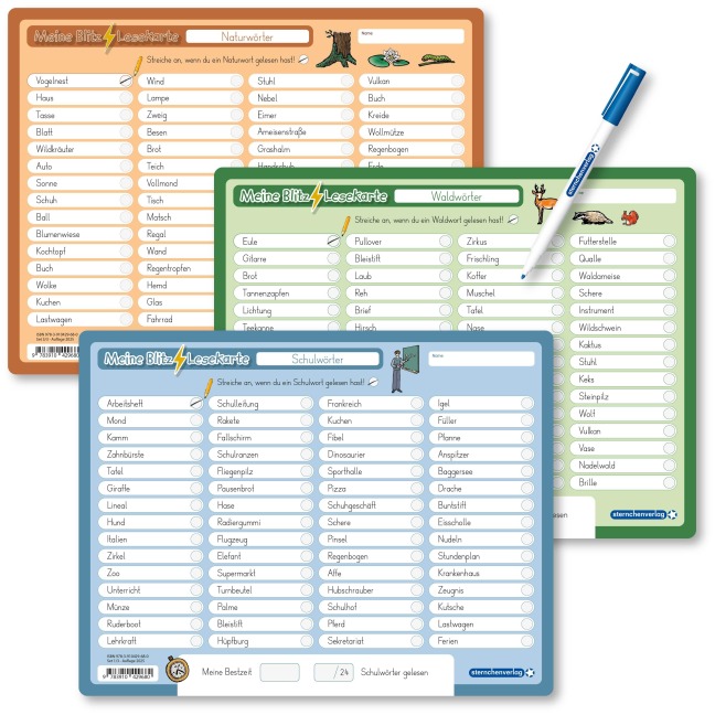 Meine Blitzlesekarten - Suchwörter - sternchenverlag GmbH, Katrin Langhans