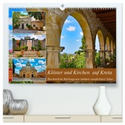 Cover-Bild zum Titel 'Klöster und Kirchen auf Kreta (hochwertiger Premium Wandkalender 2026 DIN A2 quer), Kunstdruck in Hochglanz' von 'Claudia Kleemann'