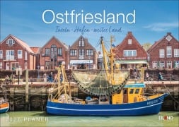 Cover-Bild zum Titel 'Ostfriesland Kalender 2027 - Inseln · Häfen · weites Land' von ''