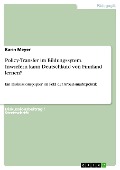 Cover-Bild zum Titel 'Policy-Transfer im Bildungssytem. Inwiefern kann Deutschland von Finnland lernen?' von 'Karin Meyer'