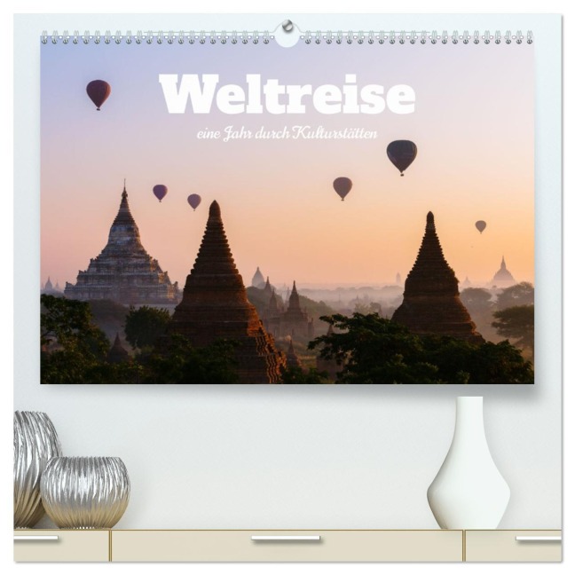 Weltreise - eine Jahr durch Kulturstätten (hochwertiger Premium Wandkalender 2026 DIN A2 quer), Kunstdruck in Hochglanz - Matteo Colombo