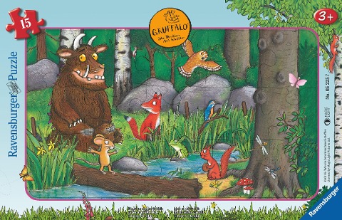 Ravensburger Kinderpuzzle 05225 - Die Maus und der Grüffelo - 15 Teile Rahmenpuzzle für Kinder ab 3 Jahren - 