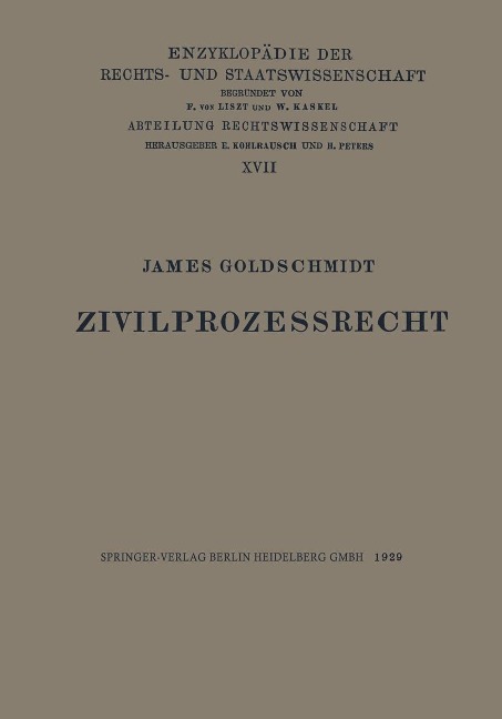 Zivilprozessrecht - James Paul Goldschmidt