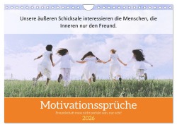 Cover-Bild zum Titel 'Motivationssprüche Freundschaft (Wandkalender 2026 DIN A4 quer), CALVENDO Monatskalender' von 'Motivationpuur Motivationpuur'