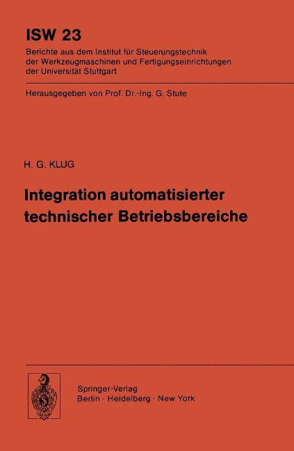 Integration automatisierter technischer Betriebsbereiche - H. G. Klug