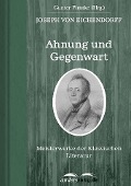 Cover-Bild zum Titel 'Ahnung und Gegenwart' von 'Joseph Von Eichendorff'