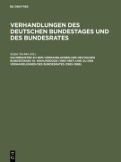 Cover-Bild zum Titel 'Sachregister zu den Verhandlungen des Deutschen Bundestages 10. Wahlperiode (1983-1987) und zu den Verhandlungen des Bundesrates (1983-1986)' von ''