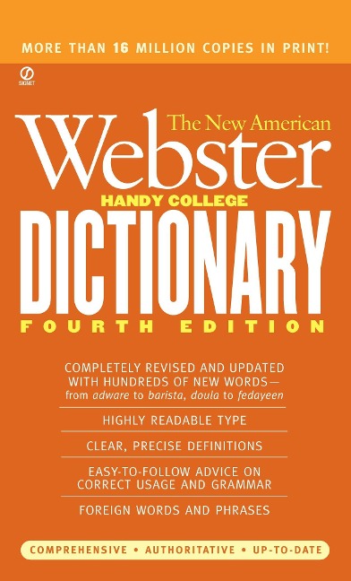 The New American Webster Handy College Dictionary - Philip D Morehead