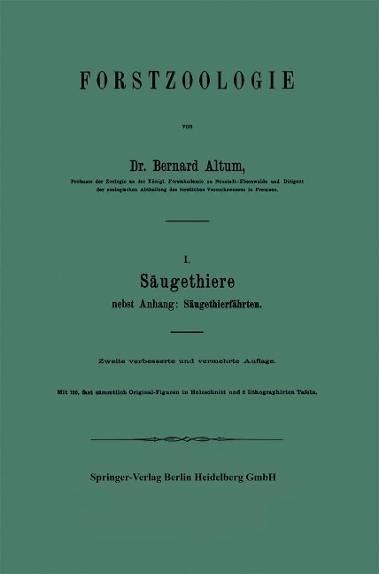 Forstzoologie - Bernard Altum