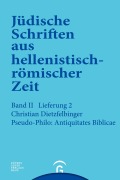 Cover-Bild zum Titel 'Pseudo-Philo: Antiquitates Biblicae (Liber Antiquitatum Biblicarum)' von 'Christian Dietzfelbinger'