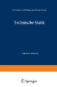 Cover-Bild zum Titel 'Technische Statik' von 'Wilhelm Schlink'