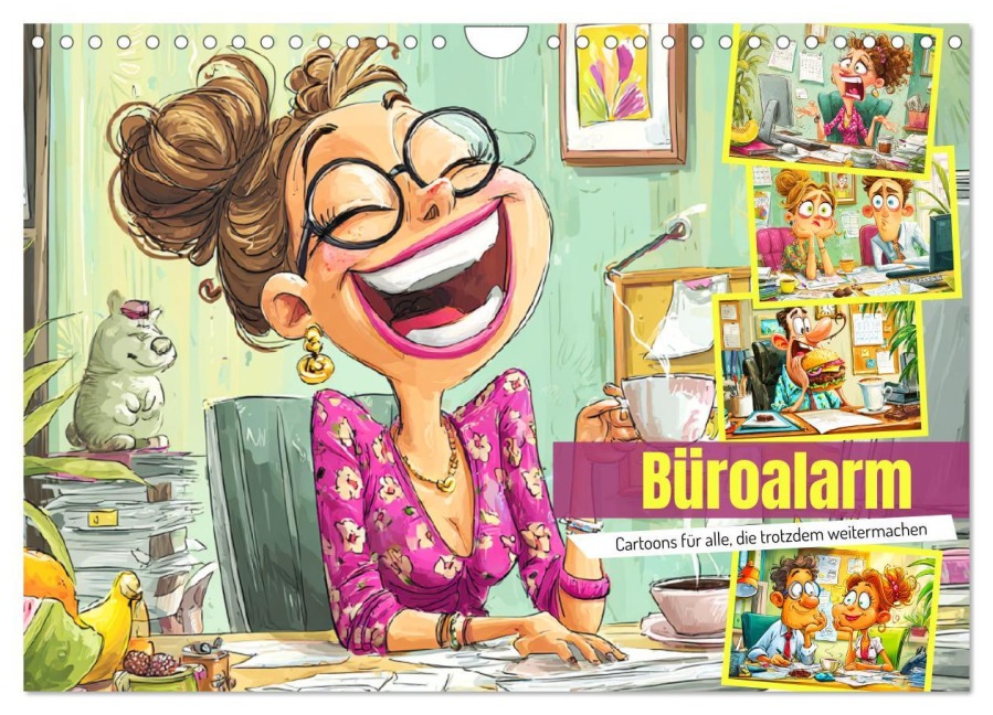 Büroalarm. Cartoons für alle, die trotzdem weitermachen (Wandkalender 2026 DIN A4 quer), CALVENDO Monatskalender - Rose Hurley