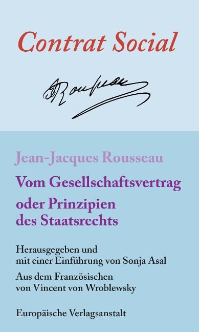 Vom Gesellschaftsvertrag oder Prinzipien des Staatsrechts - Jean-Jacques Rousseau