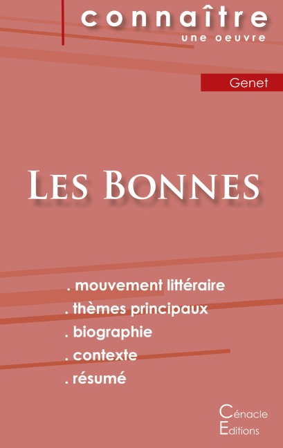 Fiche de lecture Les Bonnes de Jean Genet (analyse littéraire de référence et résumé complet) - Jean Genet