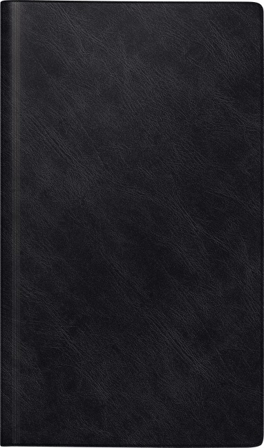 rido/idé 7025012906 | Buchkalender Mod. reise-merker 2026 | 102×172 mm, Kunststoff, schwarz - 
