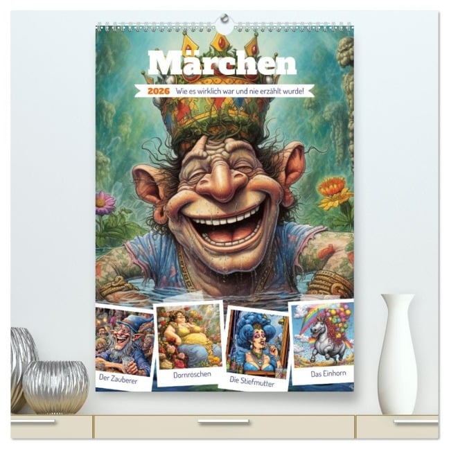 Märchen. Wie es wirklich war und nie erzählt wurde! (hochwertiger Premium Wandkalender 2026 DIN A2 hoch), Kunstdruck in Hochglanz - Rose Hurley