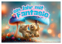Cover-Bild zum Titel 'Ein Jahr mit Fantasie (Wandkalender 2026 DIN A3 quer), CALVENDO Monatskalender' von 'Bonheur Switzerland Marena Camadini'