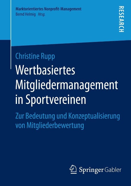 Wertbasiertes Mitgliedermanagement in Sportvereinen - Christine Rupp