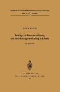 Cover-Bild zum Titel 'Beiträge zur Binnenwanderung und Bevölkerungsentwicklung in Liberia' von 'H. W. Jürgens'