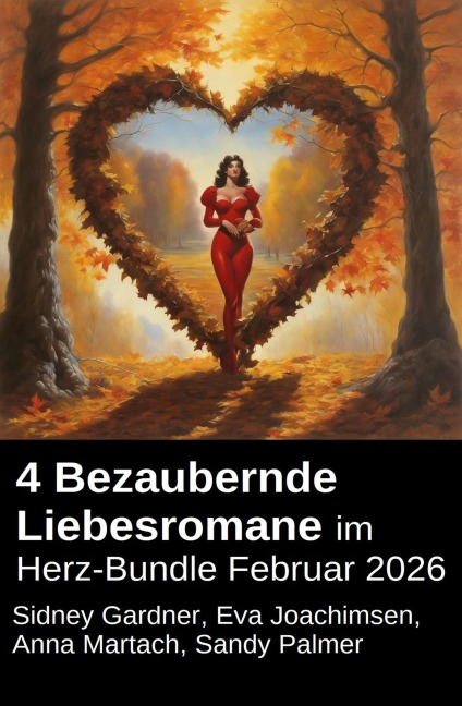 4 Bezaubernde Liebesromane im Herz-Bundle Februar 2026 - Sidney Gardner, Sandy Gardner, Eva Joachimsen, Anna Martach