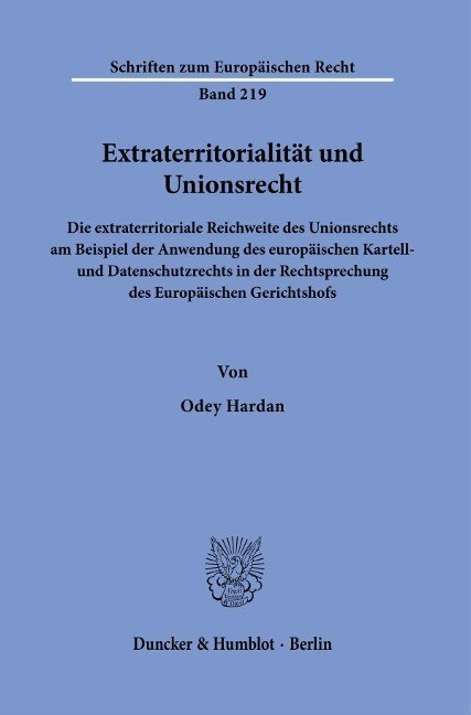 Extraterritorialität und Unionsrecht - Odey Hardan
