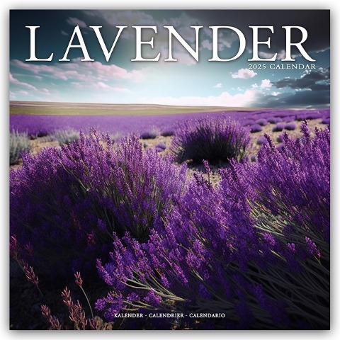 Lavender - Lavendel 2025 - 16-Monatskalender - Avonside Publishing