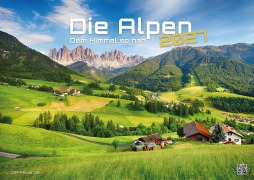 Cover-Bild zum Titel 'Die Alpen - dem Himmel so nah - 2027 - Kalender DIN A3' von ''
