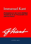 Cover-Bild zum Titel 'Prolegomena zu einer jeden künftigen Metaphysik die als Wissenschaft wird auftreten können' von 'Immanuel Kant'