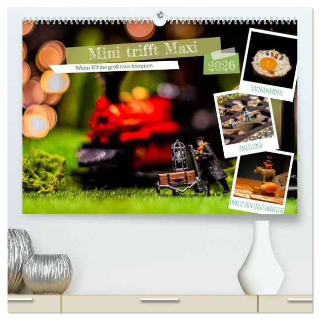 Mini trifft Maxi - Wenn Kleine groß rauskommen (hochwertiger Premium Wandkalender 2026 DIN A2 quer), Kunstdruck in Hochglanz - Ute Jackisch