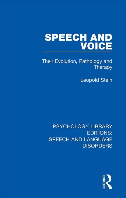 Speech and Voice - Leopold Stein