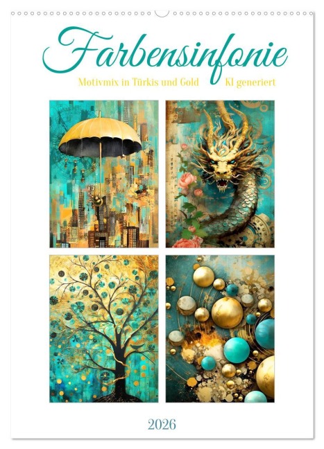 Farbensinfonie (Wandkalender 2026 DIN A2 hoch), CALVENDO Monatskalender - Cathrin Illgen